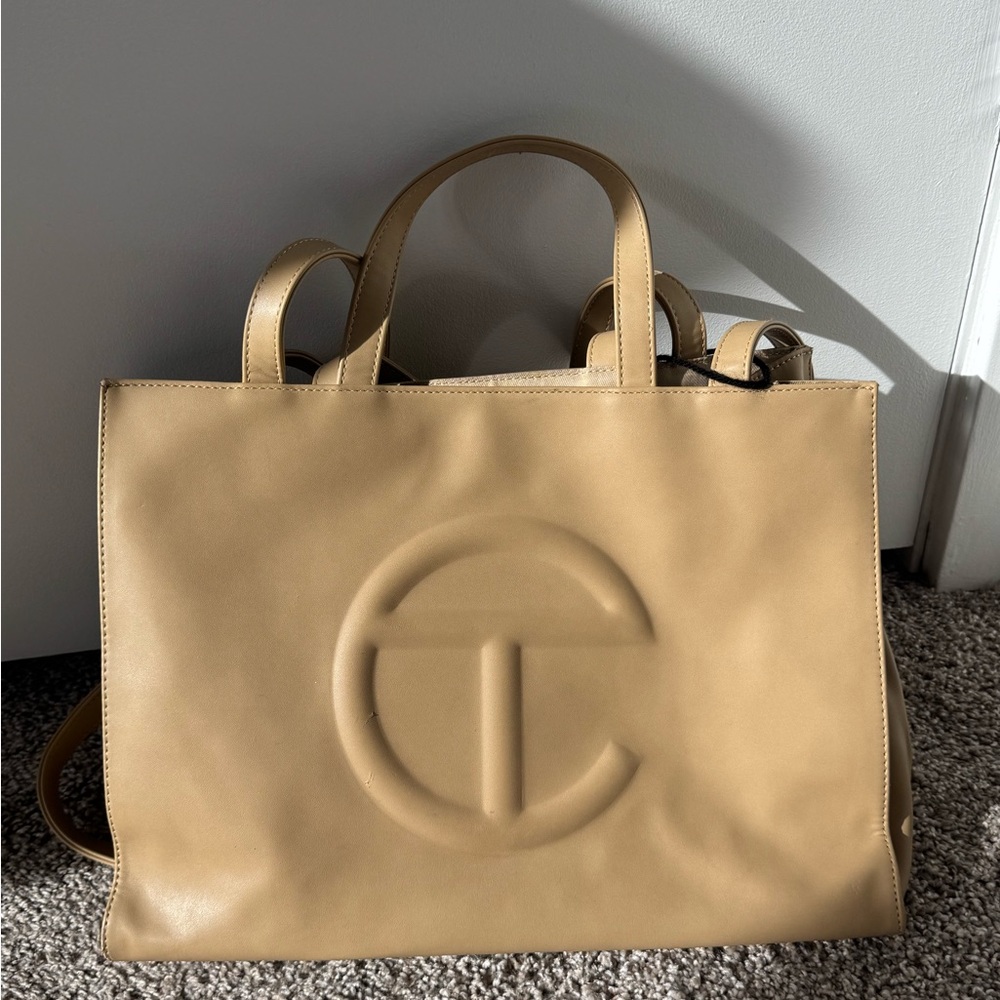 Telfar Medium Shopping Bag in Cream